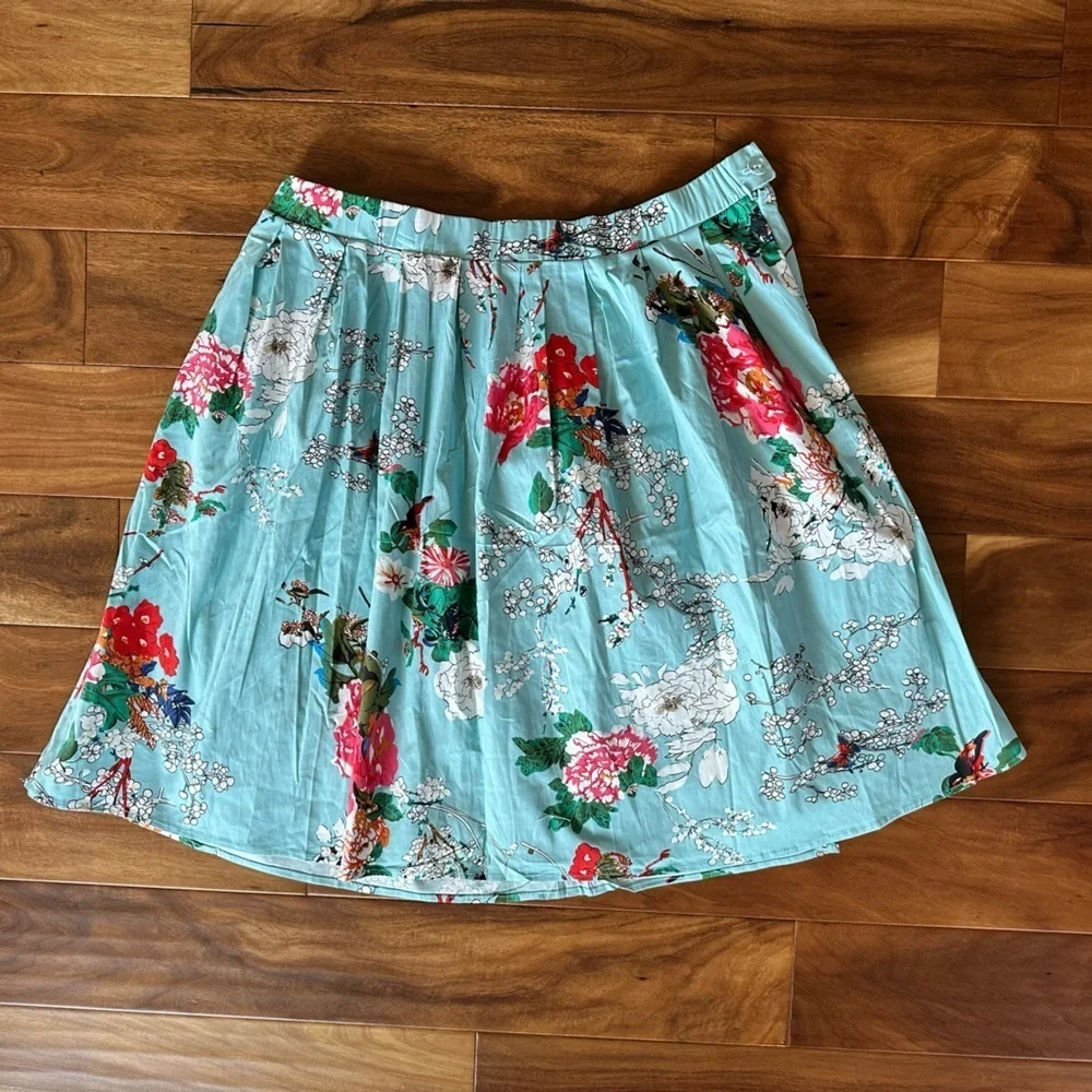 Floral Flare Midi Skirt NWT size 2XL